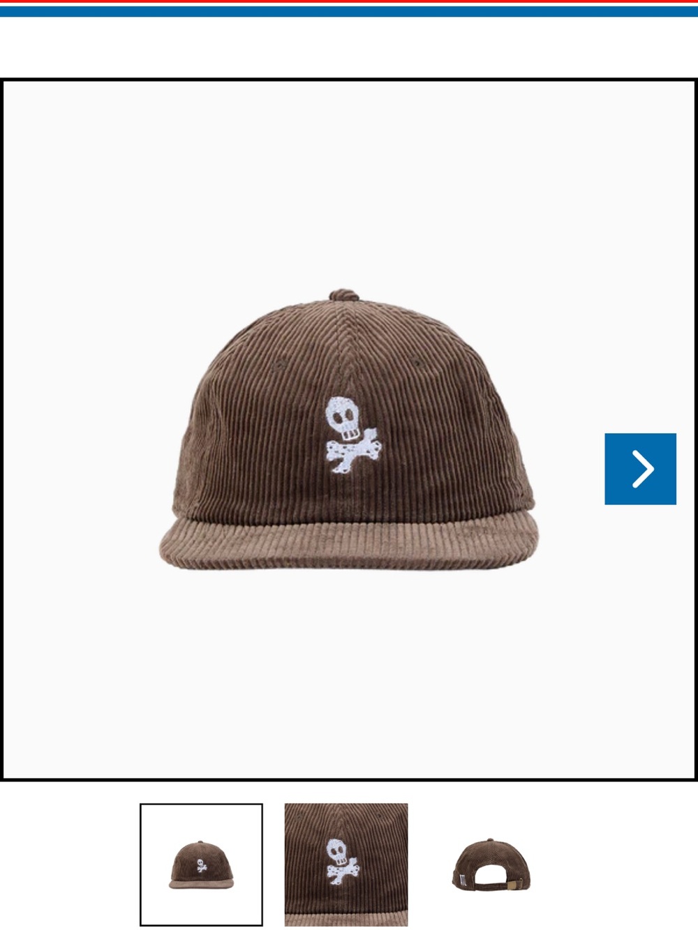All Time Low Brown Corduroy Baseball Hat